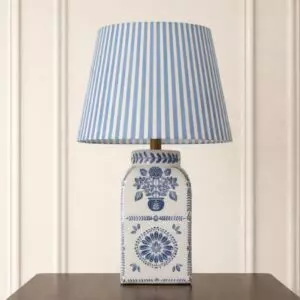 ابجورة طاولة سيراميك ساشار - ازرق وبيج