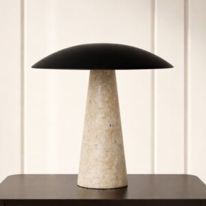 ابجورة طاولة ريناي - اسود وبيج