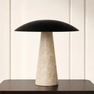 ابجورة طاولة ريناي - اسود وبيج