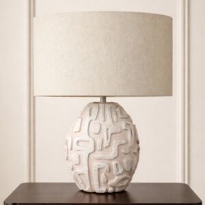 ابجورة طاولة سيناما - بيج ورمادي