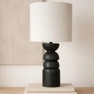 ابجورة طاولة مولتو - بيج واسود