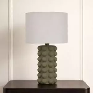 ابجورة طاولة سيراميك بوناي - اخضر وابيض