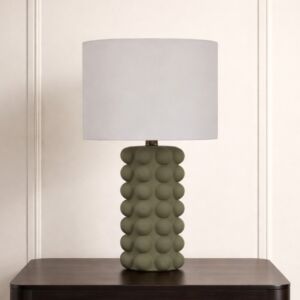 ابجورة طاولة سيراميك بوناي - اخضر وابيض