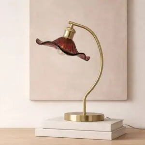 أبجورة طاولة ريڤا - ذهبي واحمر