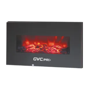 مدفأة ديكور دفاية كهربائية جي في سي برو اصليه شاشة و ريموت