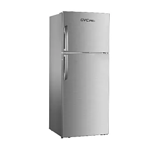 ثلاجة و فريزر علوي جي في سي برو- 15 قدم- فضي