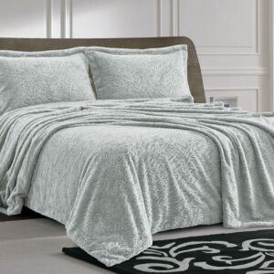 طقم بطانية مارينا فرو مزدوج - 4 قطع