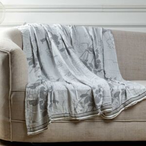 بطانية شال خفيفة بامبو - 200x150 سم - رمادي