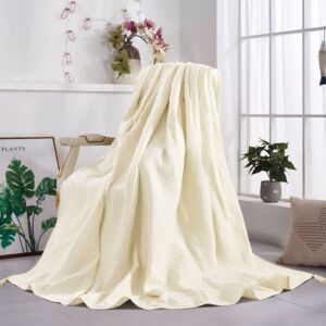 بطانية مزدوج صيفي مايني - كريمي