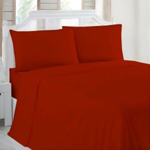 شرشف سفر - 4 قطع - عنابي