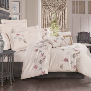 طقم لحاف المالجا صيفي مزدوج مشجر 10 قطع 270x250 سم - بيج