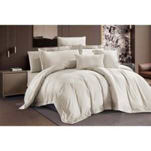 لحاف مزدوج روز ووتر - 9 قطع - اوف وايت