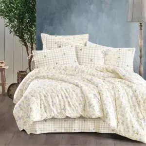 لحاف مزدوج صيفي إنسيجام - كريمي