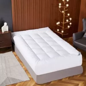 لباد فندقي كوين جاردينيا - ابيض