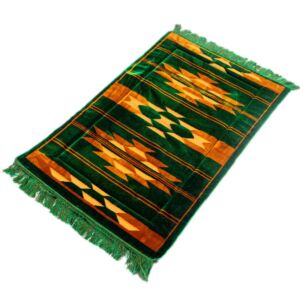 سجادة صلاة طبية مخمل 68x117 سم - اخضر