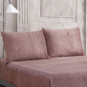 طقم غطاء وسادة مخمل ديارا - قطعتين - ليلكي