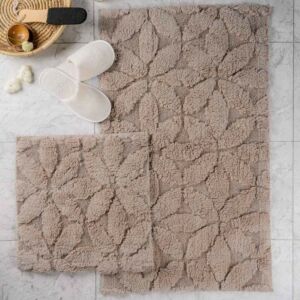 طقم دعاسة أرضية برلين تركي فرو - قطعتين - بيج