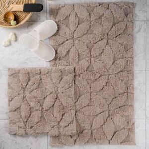 طقم دعاسة أرضية برلين تركي فرو - قطعتين - بيج