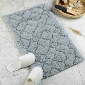 دعاسة أرضية فيانا تركي فرو 50x80 سم - رمادي