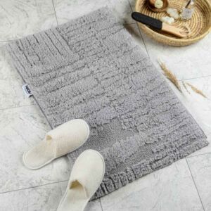 دعاسة أرضية نورا تركي فرو 50x80 سم - رمادي فاتح