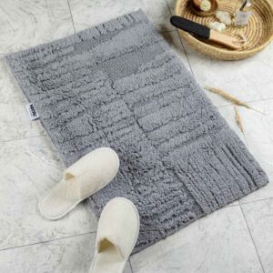 دعاسة أرضية نورا تركي فرو 50x80 سم - رمادي