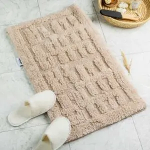 دعاسة أرضية بابيون تركي فرو 50x80 سم - بيج