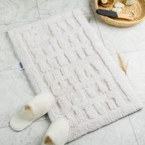 دعاسة أرضية بابيون تركي فرو 50x80 سم - كريمي