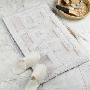 دعاسة أرضية باث تركي فرو 50x80 سم - كريمي