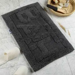 دعاسة أرضية باث تركي فرو 50x80 سم - أسود