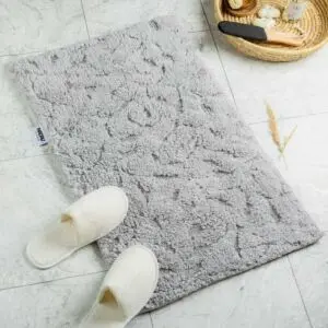 دعاسة أرضية لوتس تركي فرو 50x80 سم - رمادي فاتح