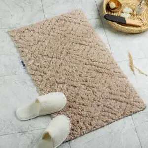 دعاسة أرضية بيجونيا تركي فرو 50x80 سم - بيج