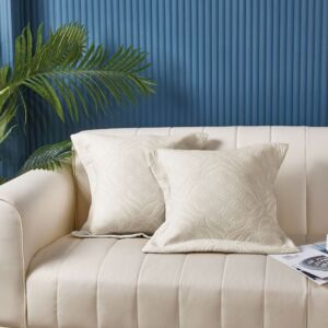 طقم غطاء خدادية ماتيا - قطعتين - كريمي