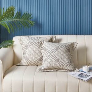 طقم غطاء خدادية ماتيا - قطعتين - رمادي