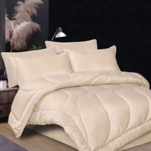 طقم لحاف ميونخ صيفي مزدوج - 6 قطع - بيج