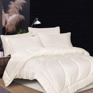 طقم لحاف ميونخ صيفي مزدوج - 6 قطع - بيج فاتح