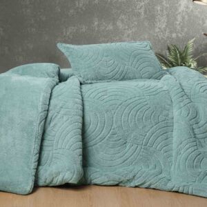 طقم لحاف كولمبوس شتوي فاخر مزدوج فرو 4 قطع - تيفاني