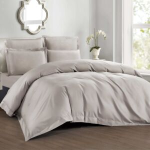 طقم لحاف مزدوج صيفي ألينا - 7 قطع - رمادي فاتح