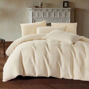 طقم لحاف مزدوج صيفي ماتيا - 6 قطع - بيج