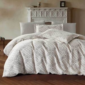 طقم لحاف مزدوج صيفي ماتيا - 6 قطع - رمادي