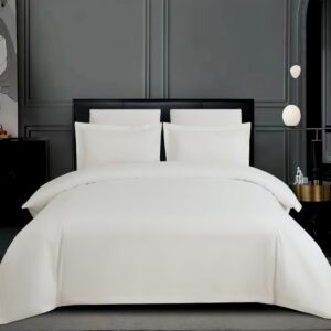 طقم لحاف مزدوج صيفي بلانكا فندقي - 7 قطع - كريمي