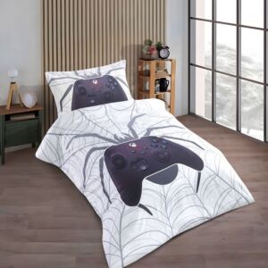 طقم لحاف ليما أطفال صيفي خفيف مفرد ونص قطعتين جيمر - أبيض ومتعدد الالوان