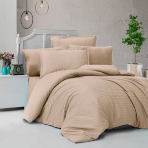 طقم غطاء لحاف فندقي كوين نداف - 4 قطع - بيج