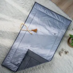 سجادة صلاة 70x120 سم - رمادي