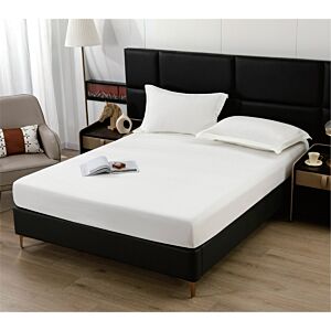 طقم شرشف مطاط صيفي مفرد ونص شارم - قطعتين - كريمي