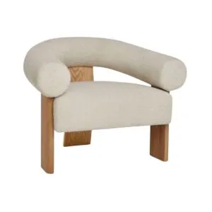 كرسي مفرد بقواعد خشب كايلا