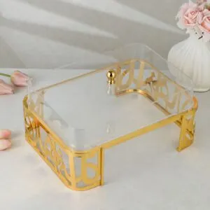 علبة تقديم اكريلك كايلا - ذهبي
