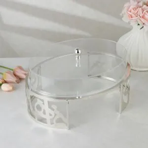 علبة تقديم اكريلك كايهان - فضي