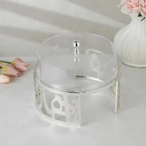 صندوق تقديم اكريلك رينو - فضي