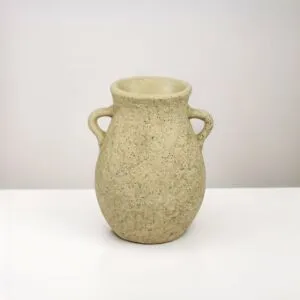 فازة فخار كبيرة ايلا - بيج