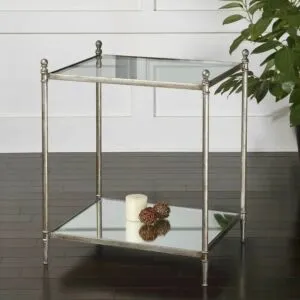 طاولة جانبية غانون - فضي